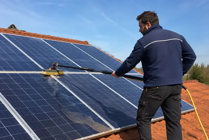 Nettoyage et entretien de panneaux solaires au Cannet-des-Maures